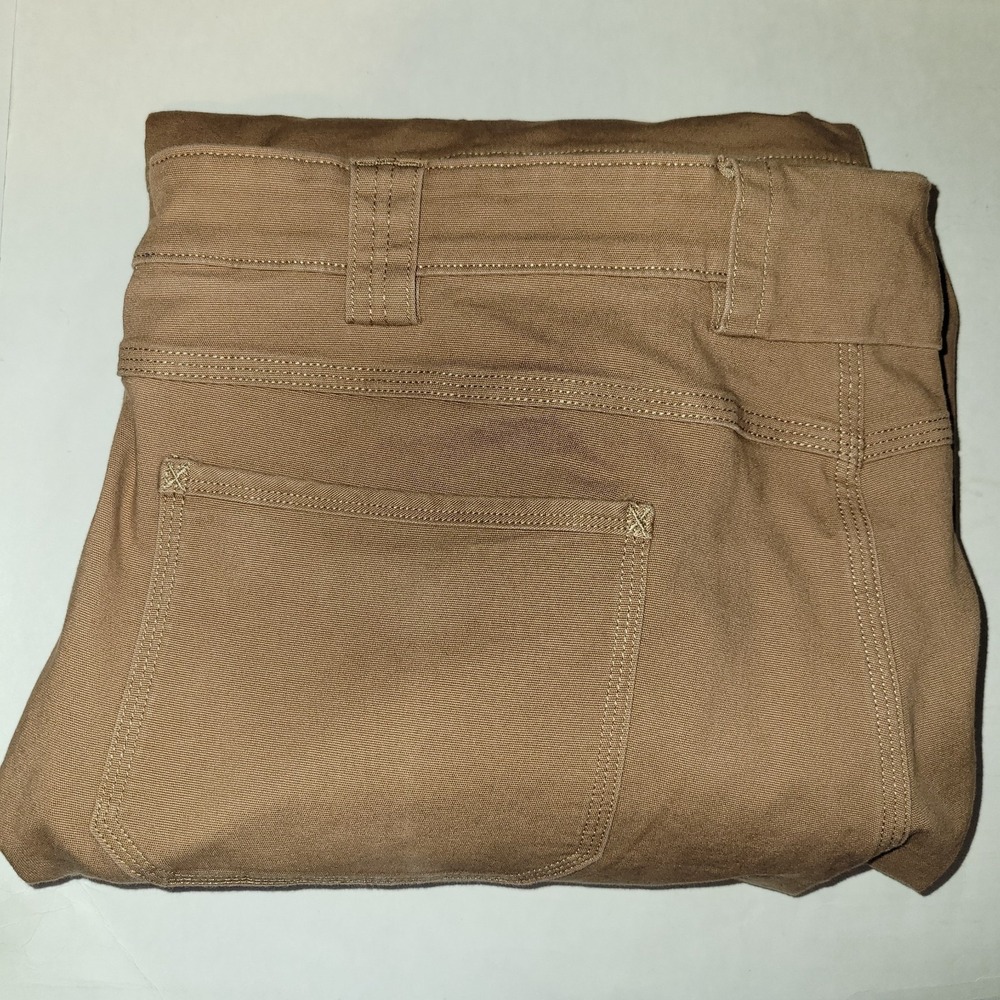 Duluth Trading Flex Fire Hose Pants Men's 42x30 Brown Cargo Canvas Heavy